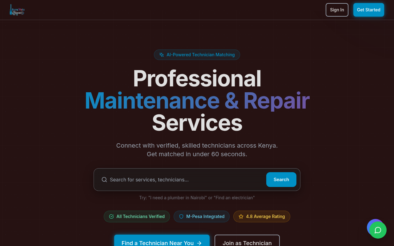 DumuWaks — Maintenance & Repair Marketplace